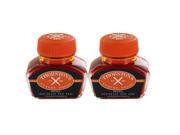 Thornton s Luxury Goods Fountain Pen Ink Bottle 30ml Pack of 2 Orange