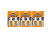 Bic Wite Out Quick Dry Correction Fluid 20ml Bottle White Pack of 6