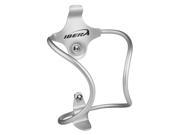 IBERA Aluminum Bicycle Water Bottle Cage Lightweight Alloy SILVER IB BC6 SL