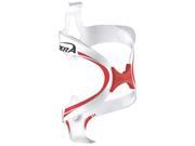 Ibera Extra Lightweight Fusion Bottle Cage Rubber Grip White Red