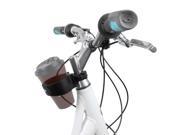 Ibera Bicycle Black Handlebar Mounted Cup Holder with BarClamp Mount Angled CupClamp Rim