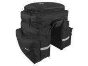 BV Bike Pannier Set with Removable Computer Bag with Shoulder Strap Angled Pocket Panniers Strap Attachment to Rack BV BA107