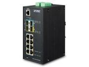 Planet IGS 5225 8T2S2X Industrial L2 8 Port 10 100 1000T 2 Port 100 1000X SFP 2 Port 10G SFP Managed Ethernet Switch 40 ~ 75 degrees C