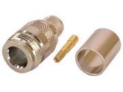 CONNECTOR LMR400 TYPE N FEMALE CRIMP WITH GOLD CENTER PIN