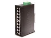 Planet IGS 801T 8 Port 10 100 1000T Industrial Gigabit Ethernet Switch 40 ~ 75 degrees C operating temperature