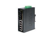 Planet ISW 621TS15 4 2 100FX Port Single mode Industrial Ethernet Switch 15 km 40 ~ 75 degrees C operating temperature