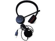 Jabra Evolve 20 Microsoft Lync Stereo Stereo USB Mini phone Wired Over the head Binaural Supra aural Noise Cancelling Microphone