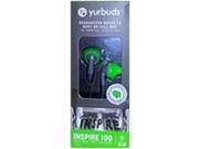 Yurbuds Inspire 100 Sport Earphones - Stereo - Green - Wired - Earbud - Binaural - In-ear