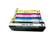 Superb Choice® Compatible ink Cartridge for HP 980XL use in HP Officejet Enterprise Color X555xh Black Cyan Magenta Yellow