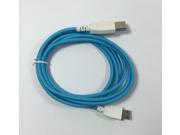 1 PACK SMAVCO 6.5 feet 2 meter Blue Braided Data Sync Charger Charging USB Cable Cord for Nabi Fuhu XD JR Kid HD NABi Jr and NABi XD Tablet
