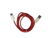 2 PACK 6.5 feet 2 meter Red Braided Data Sync Charger Charging USB Cable Cord for Nabi Fuhu XD JR Kid HD NABi Jr and NABi XD Tablet