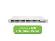 Cisco Meraki Cloud Managed MS320 Series 48 Port Gigabit PoE Switch Bundle 48x 1GbE Ports Includes 5 Years Enterprise License