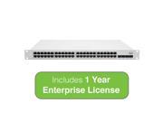 Cisco Meraki Cloud Managed MS350 Series 48 Port Gigabit Switch Bundle Includes 1 Year Enterprise License Support