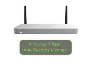 Cisco Meraki MX65W Small Branch Wireless Appliance 250Mbps FW 12xGbE Ports Includes 1 Year Advanced Security License