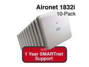 Cisco Aironet 1830 Eco pack Qty. 10 Configurable Indoor APs w Int. Antennas Bundle Includes 1 Yr SMARTnet 8x5 NBD Support