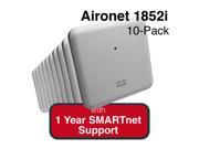 Cisco Aironet 1852i Eco pack Qty. 10 Indoor Controller based 802.11a g n ac AP Bundle Includes 1 Yr SMARTnet 8x5 NBD Support