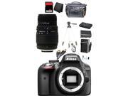 Nikon D3300 Dslr Camera Sigma 70-300 Autofocus, Battery - Special Holiday Bundle