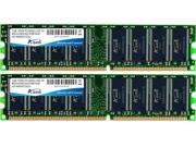 ADATA 2GB DDR PC3200 400MHz CL3 Dual Channel kit 2x1GB Model AD1U400A1G3 2