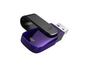 Silicon Power 32GB Blaze B31 Swivel Cap USB 3.0 Flash Drive Color Black Purple Edition Model SP032GBUF3B31V1U