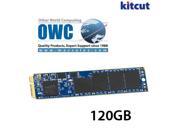 OWC 120GB Aura 6G Solid State Drive For 2012 MacBook Air PerFormance async flash storage with 7% over provisioned redundancy Model OWCSSDA2A6G120