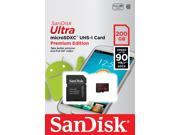 SanDisk 200GB MicroSDXC Class 10 Ultra Fast Memory Card (Newest Version). Perfect Fit For Samsung Galaxy S7 edge . Comes with Hot Deals 4 Less® all in one Card
