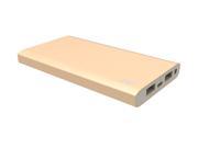 PQI i Power 12000CV Portable Power Bank compatible with Tablet Smartphone iPhone 4 5 6 5V 2.1A Color Gold Model 6ZB291215R001A