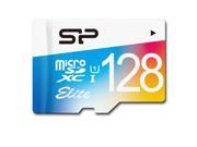 Silicon Power 128GB up to 75MB s MicroSDXC UHS 1 Class10 Elite Flash Memory Card with Adapter Model SP128GBSTXBU1V20NE