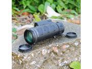 Black Waterproof Super Clear 10x52mm Two tone fixed focus Telescope Optics Zoom Monocular for Golf Camping Hiking Fishing Birdwatching Concerts etc.