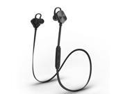 Mpow Magneto Wearable Bluetooth 4.1 Wireless Sports Headphones In ear apt X Stereo Earbuds Headsets with 8 Hour Mic Talking Time for Running Exercise Black