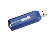 VERBATIM 97087 4GB FLASH DRIVE USB 2.0 RETRACTABLE BLUE 97087