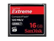 SANDISK SDCFXS 016G A46 16GB EXTREME COMPACT FLASH CF 120MB S 60MB S