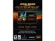ELECTRONIC ARTS 19796 Star Wars The Old Republic Pre Paid Time Card PC