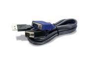 TRENDNET TK CU10 10ft USB VGA KVM cable