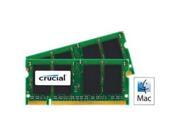 CRUCIAL CT2K2G2S800M 4 GB 2 x 2 GB DDR2 SDRAM 800 MHz DDR2 800 PC2 6400 1.80 V Non ECC Unbuffered 200 pin SoDIMM