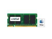 CRUCIAL CT2G2S667M 2 GB 1 x 2 GB DDR2 SDRAM 667 MHz DDR2 667 PC2 5300 1.80 V Non ECC Unbuffered 200 pin SoDIMM