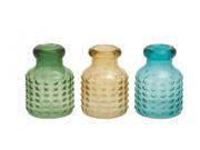 Benzara 67459 The Sweet Glass Vase 3 Assorted