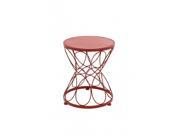 BENZARA 28906 Bright Exclusive Metal Red Plant Stand
