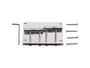 Seismic Audio - Saga20 - Replacement Chrome Bass Guitar Bridge For Bass Guitars