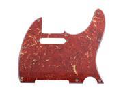 Seismic Audio - Saga15 - Replacement Red Tortoise Shell Pickguard For Tele Style Electric Guitars