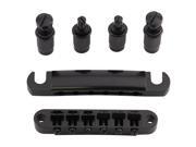 Seismic Audio - Saga22 - Replacement Black Tune-o-matic Guitar Bridge For Lp Style Electric Guitars