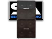 Seismic Audio Two 412 Guitar Cabinets Full Stack 412 Slant and 412 Straight