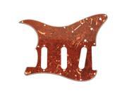 Seismic Audio SAGA33 Red Tortoiseshell Replacement 3 Ply Pickguard for Standard Strat Style Electric Guitar