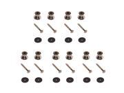 Seismic Audio - Saga60-10pack - 10 Pack Of Replacement Chrome Guitar Strap Buttons - Fits Most Any Guitar