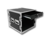 Seismic Audio 10 Space Rack Flight Case with 2 Space Rack Drawer
