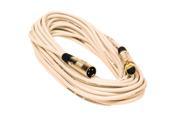 Seismic Audio SAPGX 50White Premium 50 Foot XLR Microphone Cable White 50 Foot Mic Cable Cord