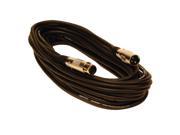 Seismic Audio SAPGX 50Black Premium 50 Foot XLR Microphone Cable Black 50 Foot Mic Cable Cord
