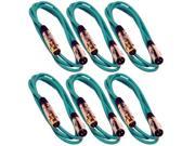 Seismic Audio SAPGX 6Green 6Pack 6 Pack of 6 Foot Gold Plated Green XLR Mic Microphone Patch Cable Cord Balanced