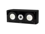 Fluance XL7CBK High Performance Two way Center Channel Speaker for Home Theater Black Ash