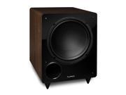 Fluance DB10W 10 inch Low Frequency Powered Subwoofer for Home Theater Natural Walnut