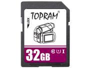 TOPRAM 32GB SD 32G SDHC Card Class 10 Ultra High Speed UHS I for Camera Camcorder